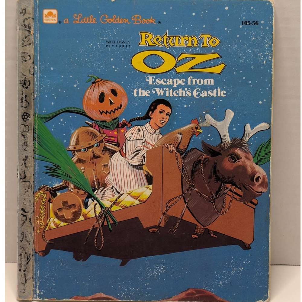 Return To Oz Escape from the Witch's‎ Castle Little Golden Book 1985 Disney